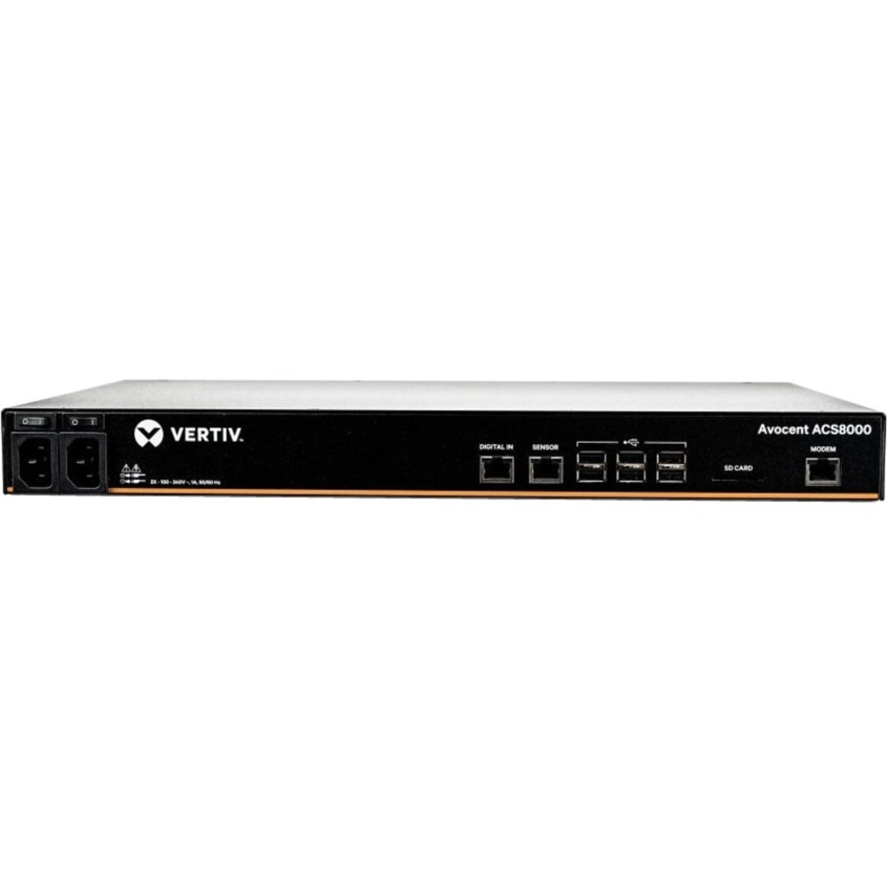 Vertiv Avocent ACS8000 Serial Console, 48 port Console Server, Modem MPN:ACS8048MDAC-400
