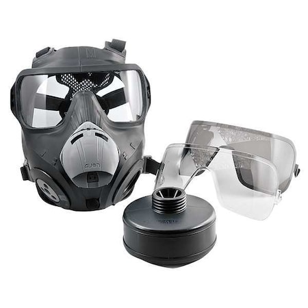 Gas Mask Kit, PC50 Enforcer, Chloroacetophenone (CN), Chlorobenzylidene Malononitrile (CS), Size, M MPN:70501-628-2