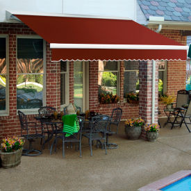 Awntech DTR24-EXE-TER Retractable Awning Right Motor 24'W x 11/16'H x 10'D Terra DTR24-EXE-TER