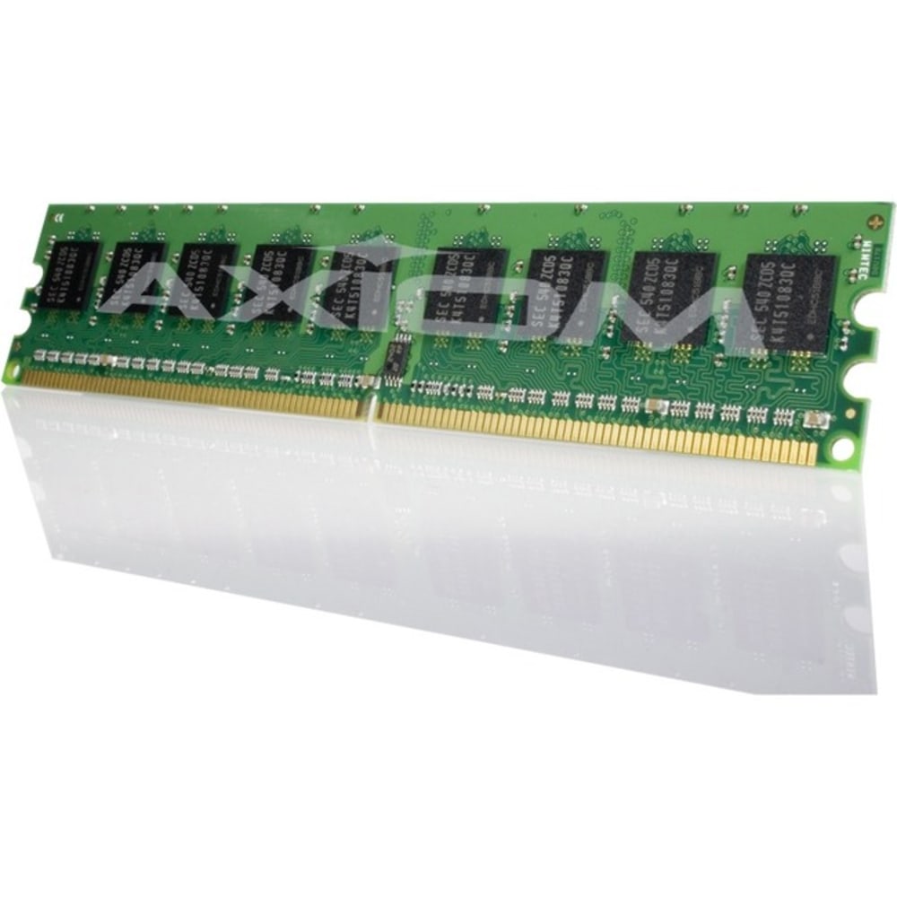 Axiom 1GB DDR2-800 ECC UDIMM TAA Compliant - 1 GB (1 x 1 GB) - DDR2 SDRAM - 800 MHz DDR2-800/PC2-6400 - ECC - Unbuffered - 240-pin - DIMM (Min Order Qty 2) MPN:AXG17291385/1
