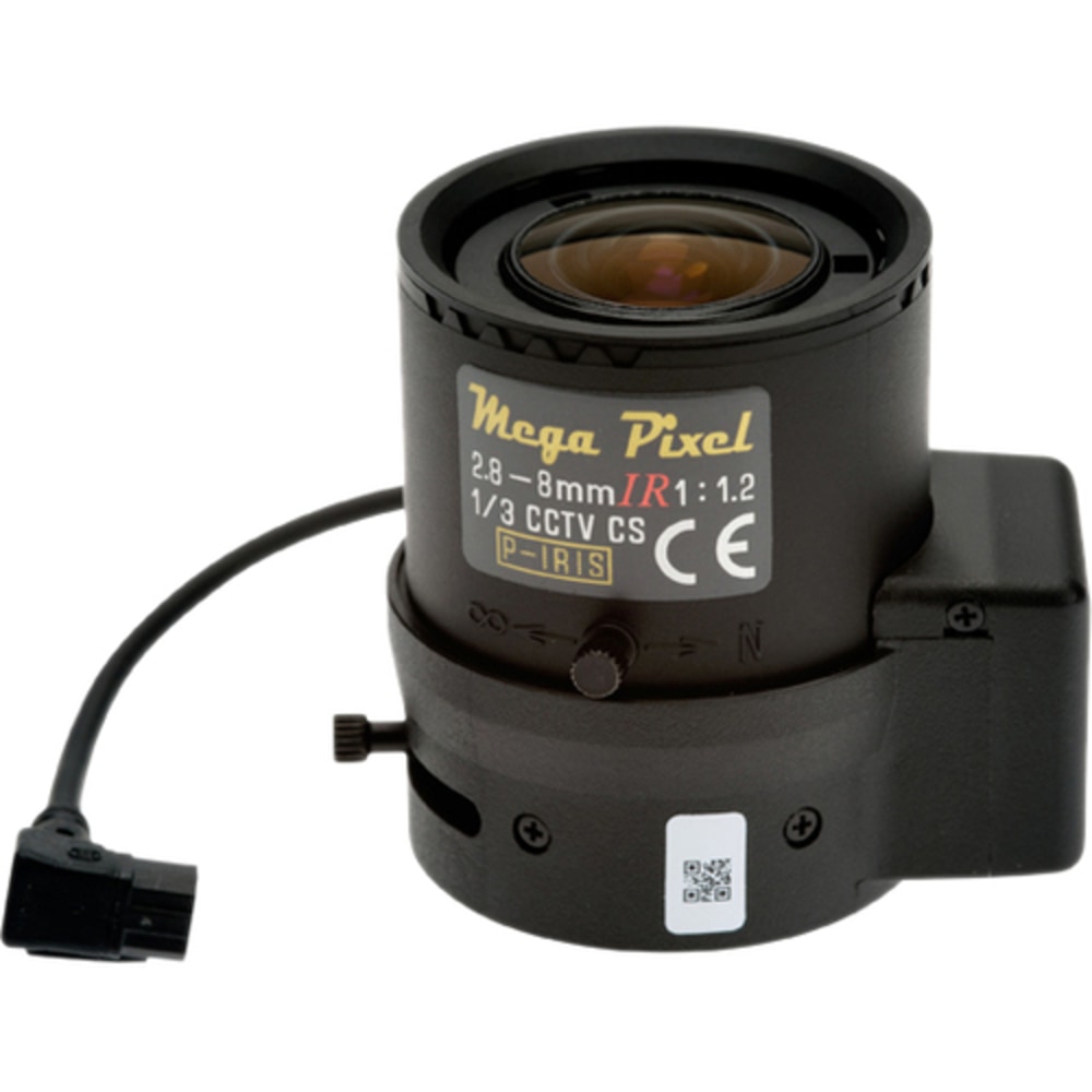 AXIS - 2.80 mm to 8 mmf/1.2 - Varifocal Lens for CS Mount - Designed for Surveillance Camera - 2.8x Optical Zoom - Black, Transparent MPN:5800-671