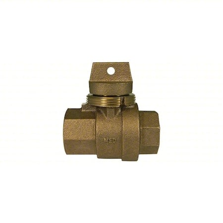 Manual 2-Way Ball Valve, NPT, Brass MPN:76101 1 1/4