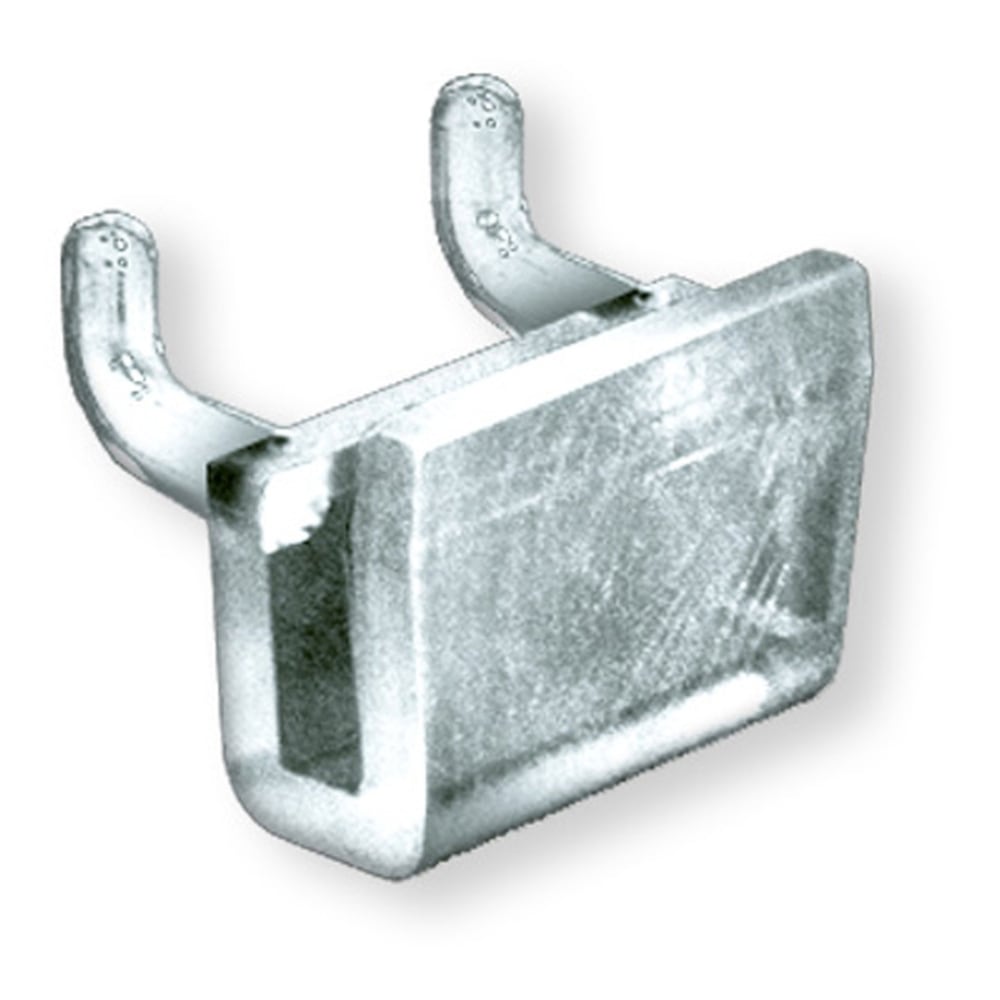 Azar Displays Plastic U Hooks For Pegboard And Slatwall Systems, 13/16inH x 1-1/8inW x 1/2inD, Clear, Pack Of 20 Hooks MPN:700021