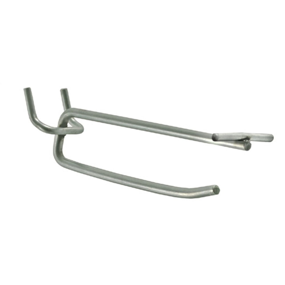 Azar Displays Galvanized Metal Flip Scan Hooks, 4in, Pack Of 50 Hooks MPN:700834
