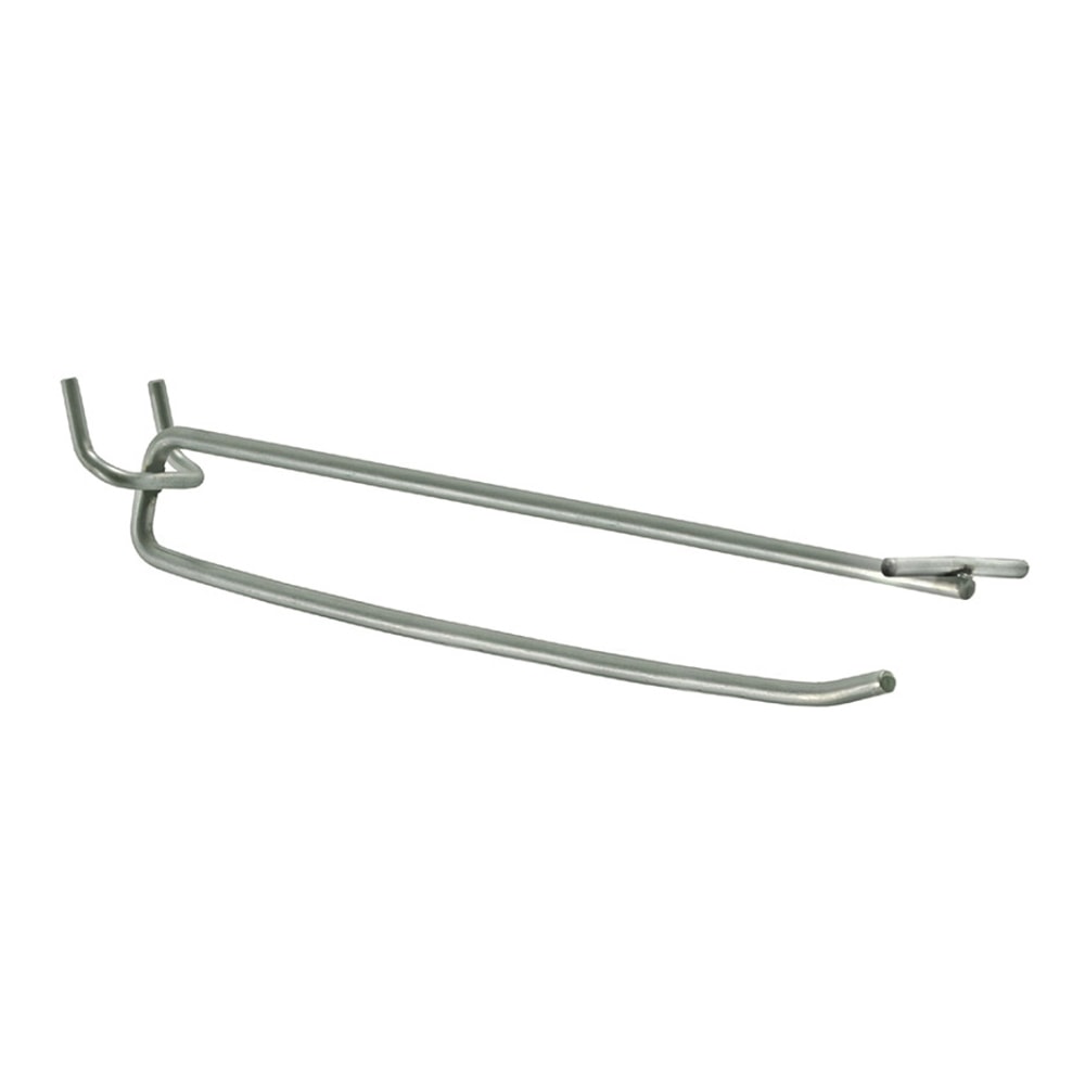 Azar Displays Galvanized Metal Flip Scan Hooks, 8in, Pack Of 50 Hooks MPN:700838