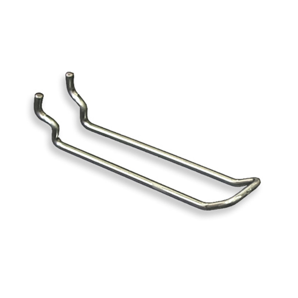 Azar Displays Galvanized Metal Safety Loop Hooks, 4in x 1in, Pack Of 50 Hooks MPN:701140