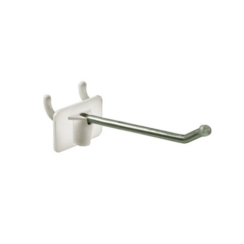 Azar Displays Metal Straight-Entry Hooks For Pegboard And Slatwall Systems, 2-1/2in, Pack Of 50 Hooks MPN:701202