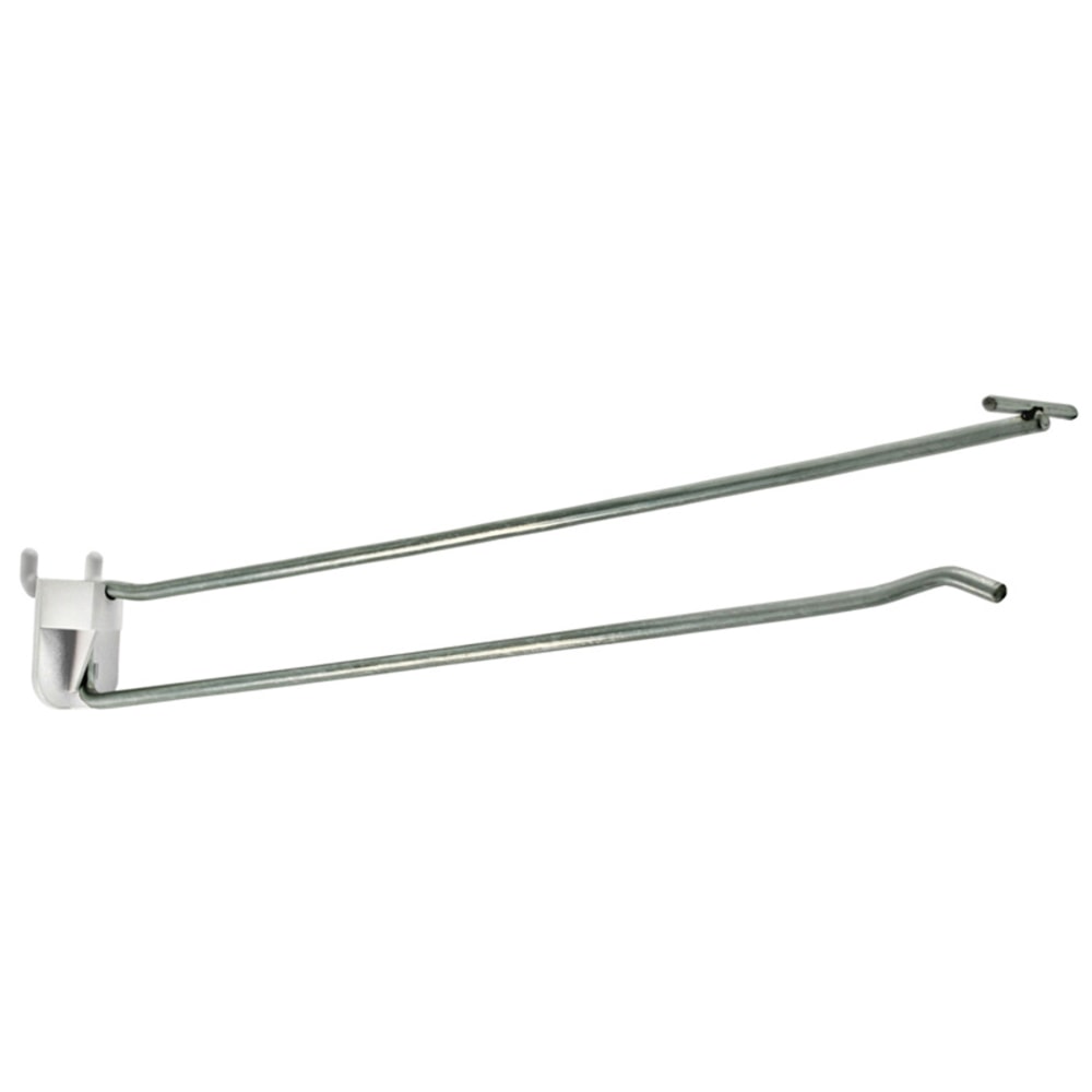 Azar Displays Galvanized Metal Wire Flip Scan Hooks, 11-7/8in, Pack Of 50 Hooks MPN:701242
