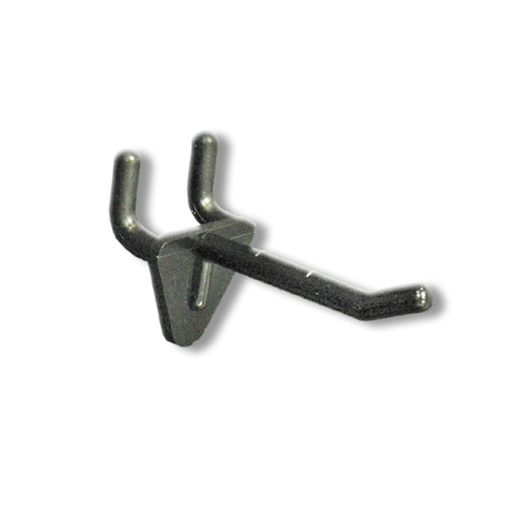 Azar Displays Glass-Filled Nylon Hooks, 2in, Black, Pack Of 50 Hooks MPN:800072-BLK