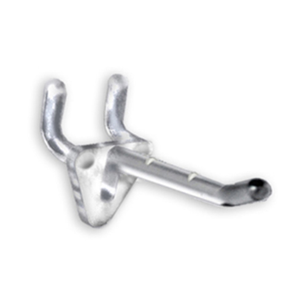 Azar Displays Glass-Filled Nylon Hooks, 2in, Clear, Pack Of 50 Hooks MPN:800072-CLR