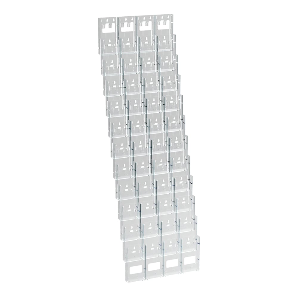Azar Displays Wall-Mount Brochure Holder, Trifold, 48 Pockets, 18inL x 59.25inH MPN:252327