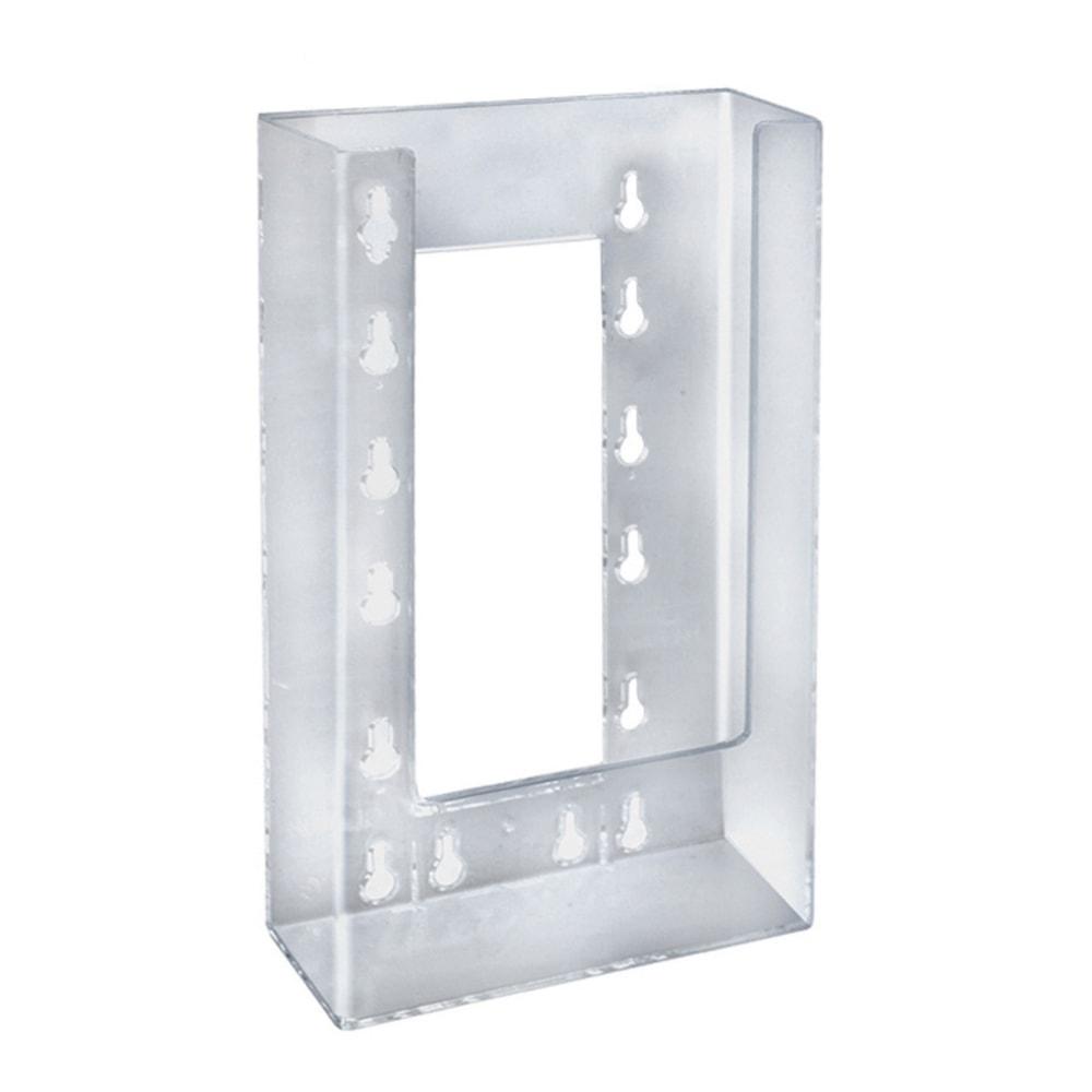 Azar Displays Trifold Wall-Mount Brochure Holders, 7-7/8inH x 4-3/8inW x 1-1/2inD, Clear, Pack Of 10 Holders MPN:252328