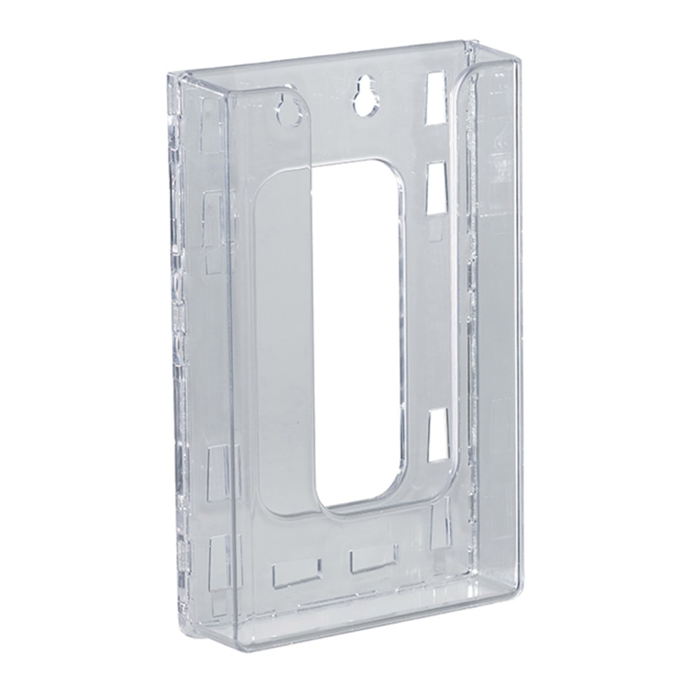Azar Displays Single Trifold Wall-Mount Modular Brochure Holders, 7-3/4inH x 4-3/4inW x 1-1/2inD, Clear, Pack Of 10 Holders MPN:252428