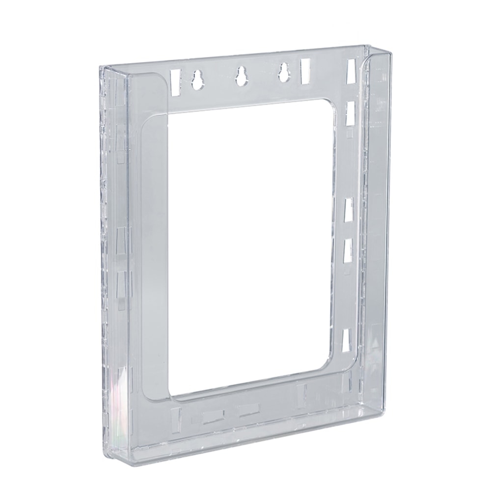 Azar Displays Single Letter Wall-Mount Modular Acrylic Brochure Holders, 11-1/4inH x 9-1/8inW x 1-1/2inD, Clear, Pack Of 10 Holders MPN:252430
