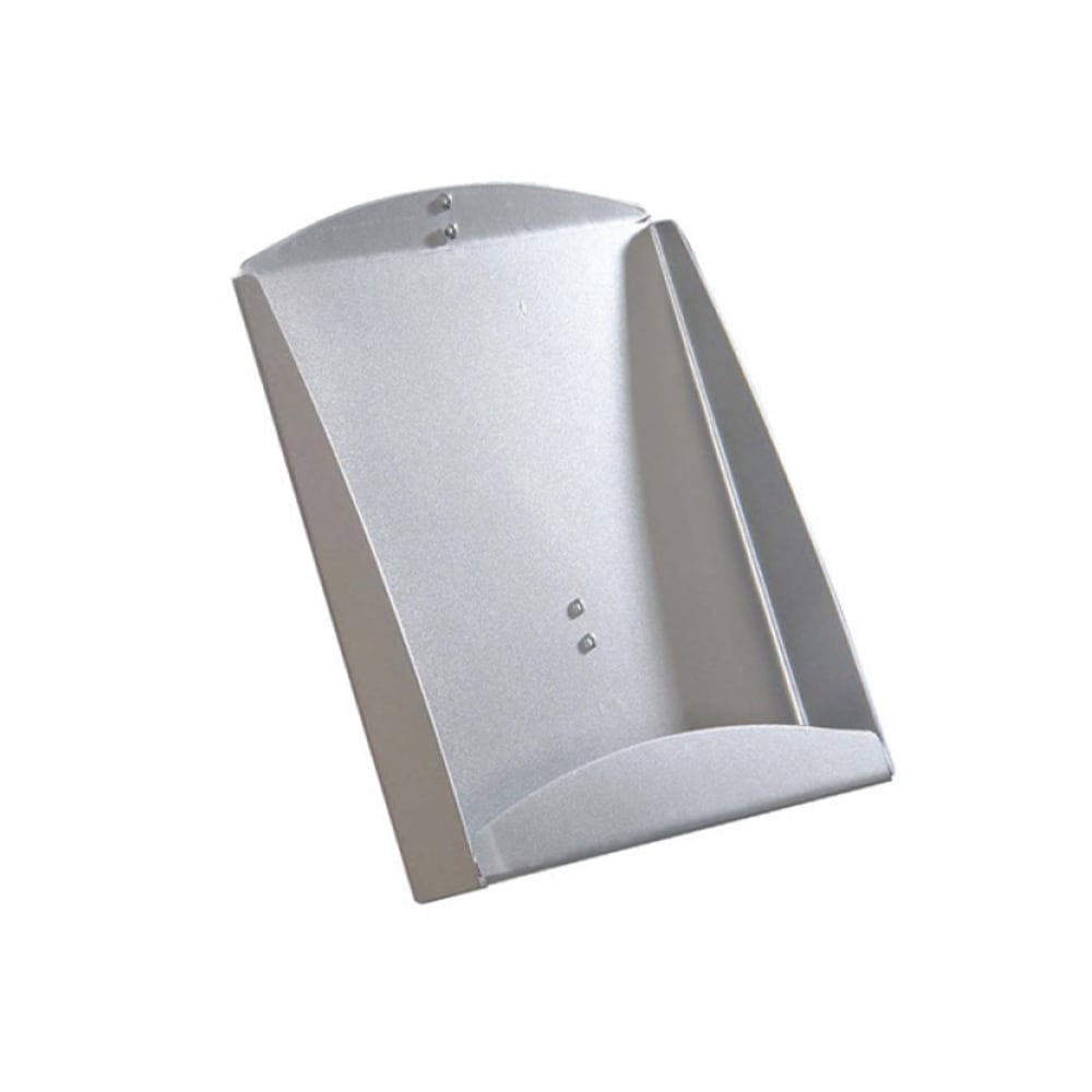 Azar Displays Steel Brochure Shelf For Sky Tower Freestanding Unit, 13inH x 8-3/4inW x 1-1/2inD, Silver MPN:300278-SLV