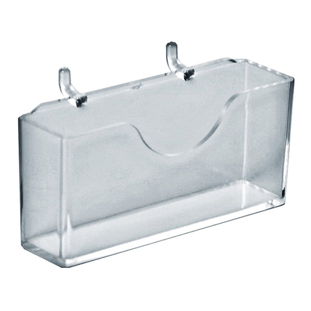 Azar Displays Horizontal Business Card Holders, 4inH x 4-1/8inW x 7/8inD, Clear, Pack Of 10 Holders MPN:252008