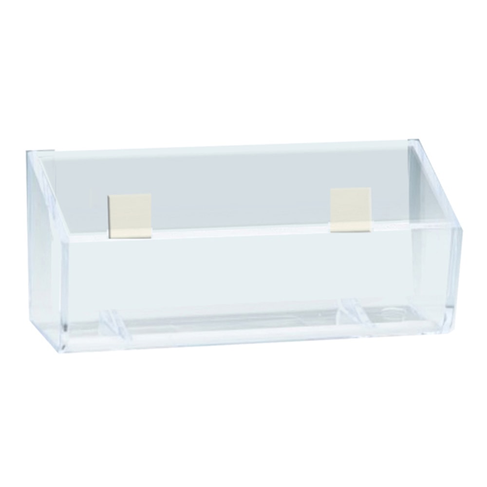 Azar Displays Business Card Holders With Adhesive Tape, 1-5/8inH x 3-3/4inW x 1inD, Clear, Pack Of 10 Holders MPN:252016