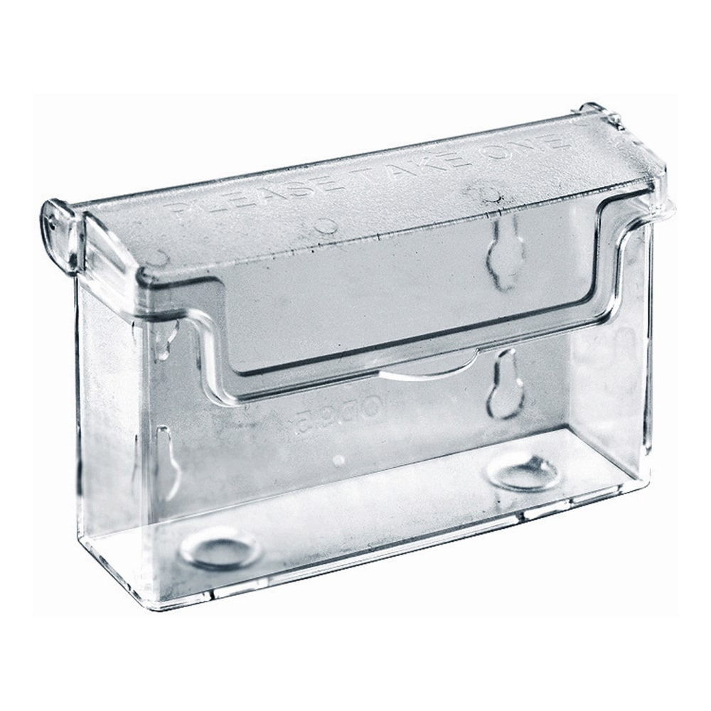 Azar Displays Styrene Outdoor Business Card Holder, 2.875inH x 4.25inW x 1.25inD, Clear, Pack Of 2 Pockets MPN:252372