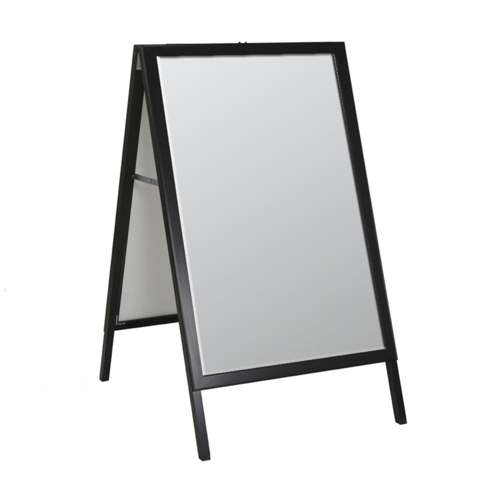 Azar Displays Slide In A-Frame Sign Holder, 24inW x 36inH Graphic, Black Plastic Frame MPN:300241