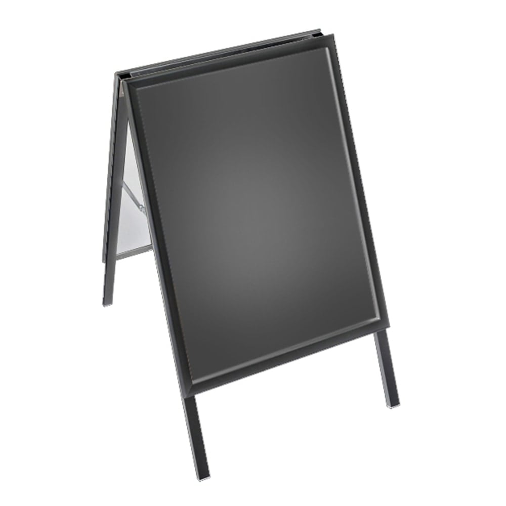 Azar Displays Slide In A-Frame Sign Holder, 36in x 23 3/4in x 27 1/2in, Black Plastic Frame MPN:300246