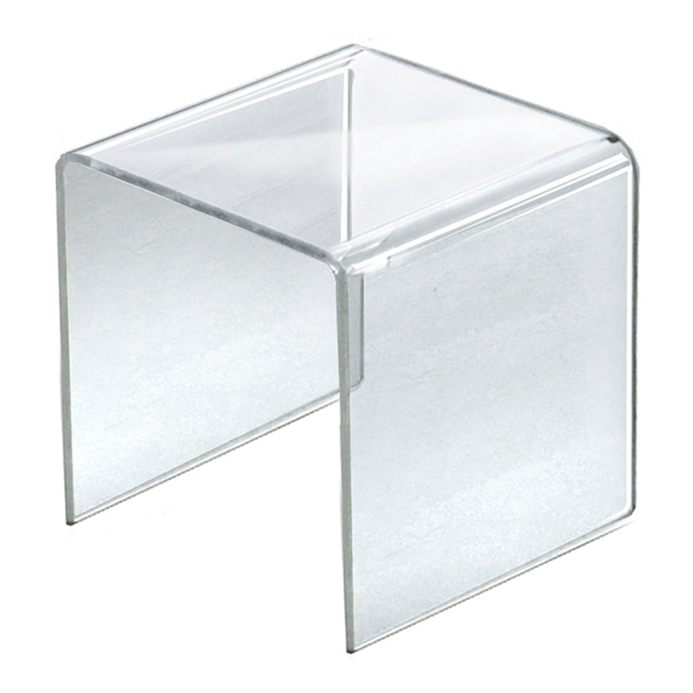Azar Displays 7-1/2in Acrylic Riser Displays, 7-1/2inH x 7-1/2inW x 7-1/2inD, Clear, Pack Of 4 Risers MPN:515318