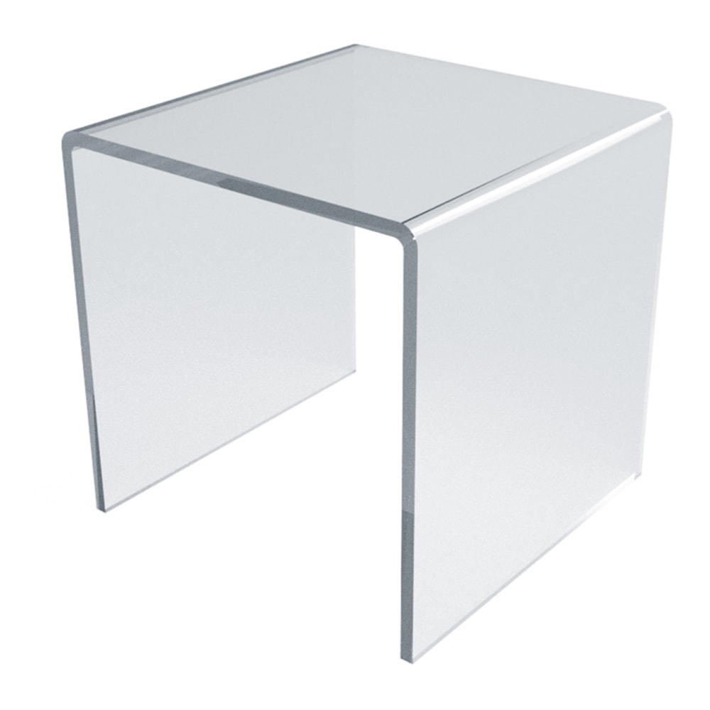 Azar Displays Risers, 5-1/2in x 5-1/2in, Clear, Pack Of 4 Risers MPN:515322