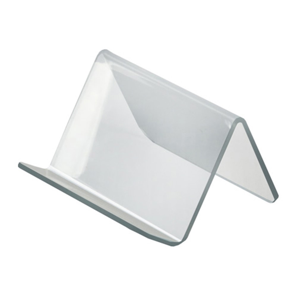 Azar Displays Acrylic Easel Displays, 2-1/2inH x 3-3/4inW x 3-1/2inD, Clear, Pack Of 10 Holders MPN:515410