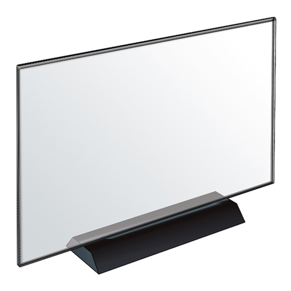 Azar Displays Acrylic Frame Sign Holders, 8-1/2inH x 8-1/2inW x 3-1/8inD, Clear, Pack Of 2 Holders MPN:108806