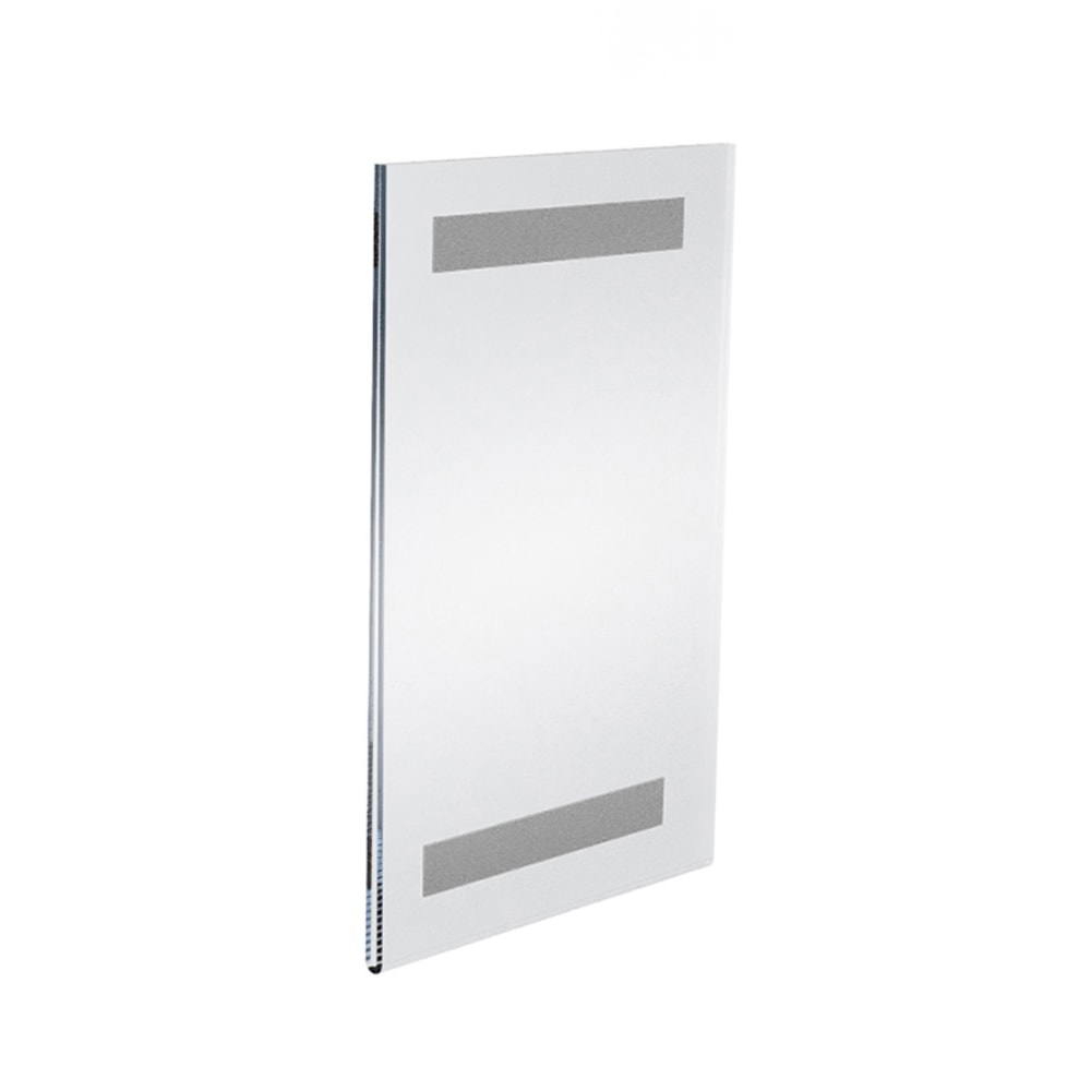 Azar Displays Acrylic Sign Holders With Magnetic Strips, 11inH x 7inW x 1/4inD, Clear, Pack Of 10 Holders MPN:129919