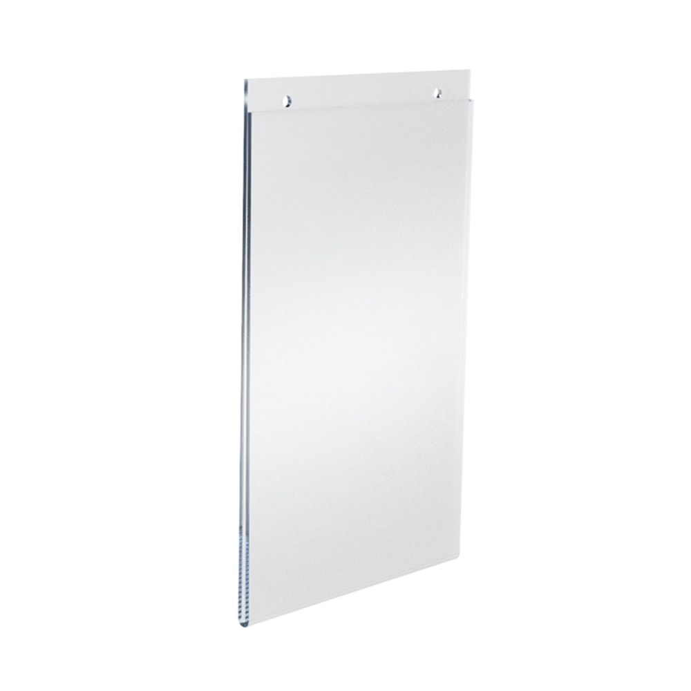 Azar Displays U-Frame Wall-Mount Acrylic Sign Holders, 11inH x 7inW x 1/4inD, Clear, Pack Of 10 Holders MPN:162716
