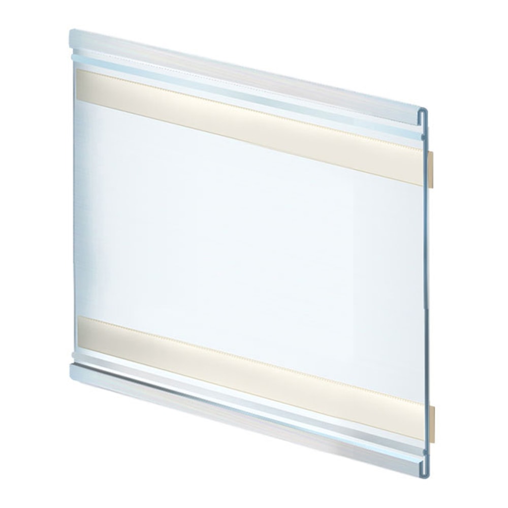 Azar Displays Adhesive-Back Acrylic Nameplate Holders, 8.5inW x 6inH x 1/4inD, Clear, Pack Of 10 Holders MPN:199621