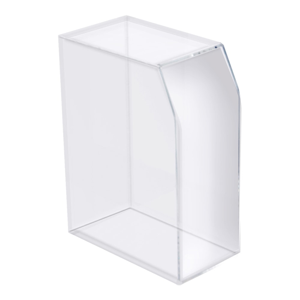 Azar Displays Acrylic Desktop Magazine/File Holder, 12-1/4inH x 5inW x 8-3/4inD, Clear MPN:255030