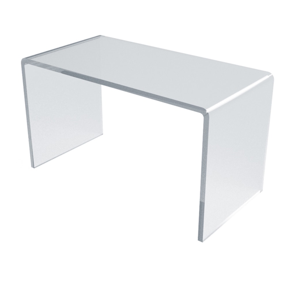 Azar Displays Acrylic Riser Displays, 4-1/2inH x 8inW x 4inD, Clear, Pack Of 4 Risers MPN:515336