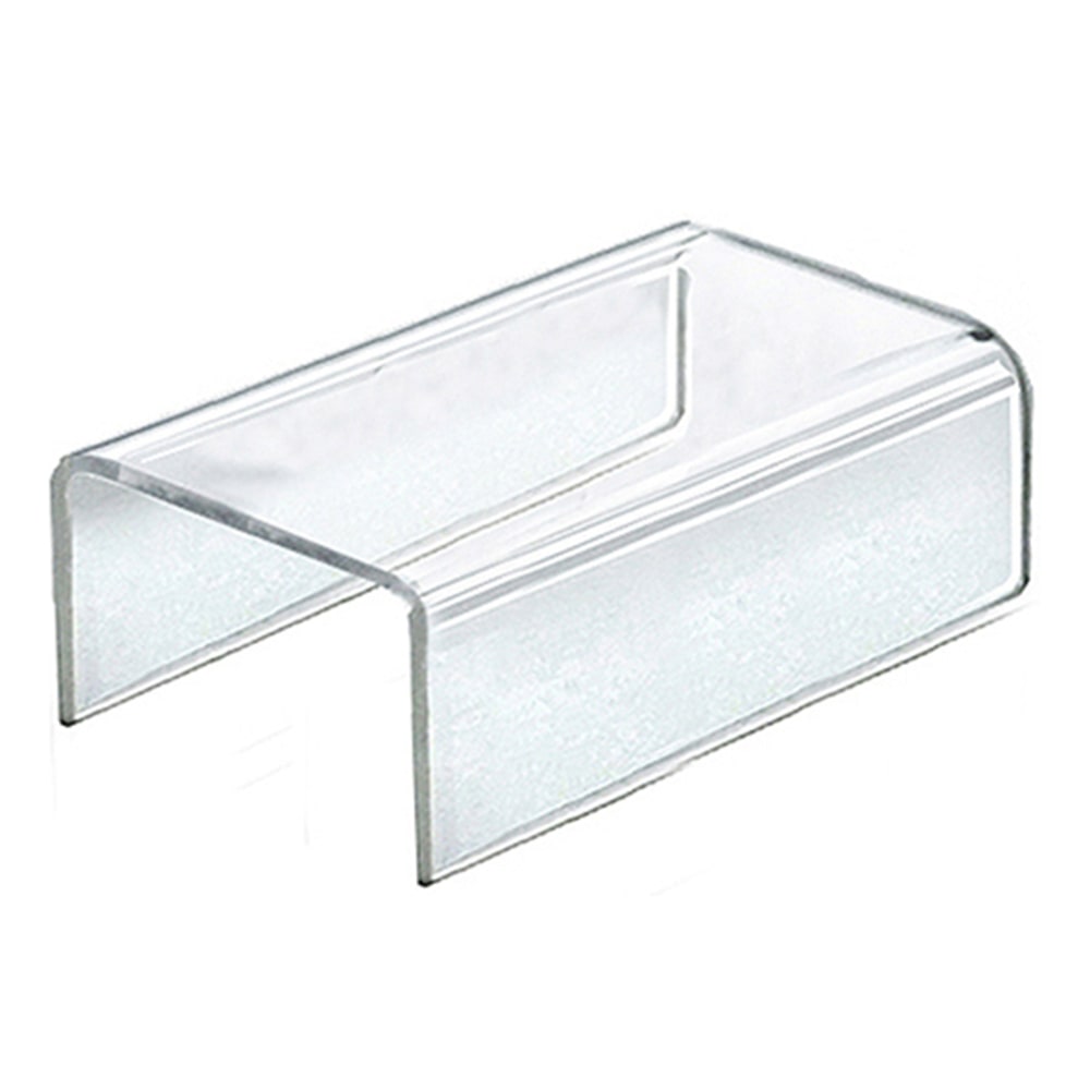 Azar Displays Acrylic Riser Displays, 2inH x 5-1/2inW x 4inD, Clear, Pack Of 4 MPN:515332