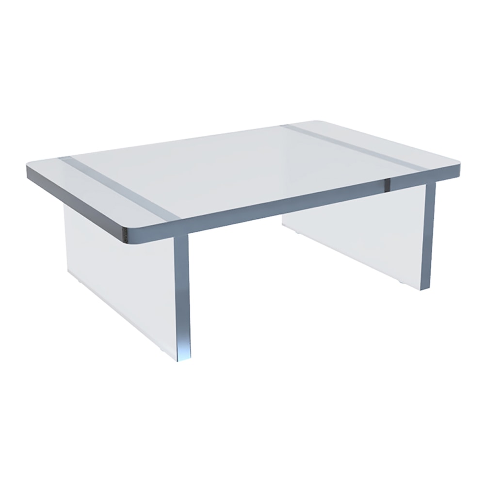 Azar Displays Deluxe Acrylic Monitor Riser Display, 4inH x 11-3/4inW x 7-3/4inD, Clear MPN:515364