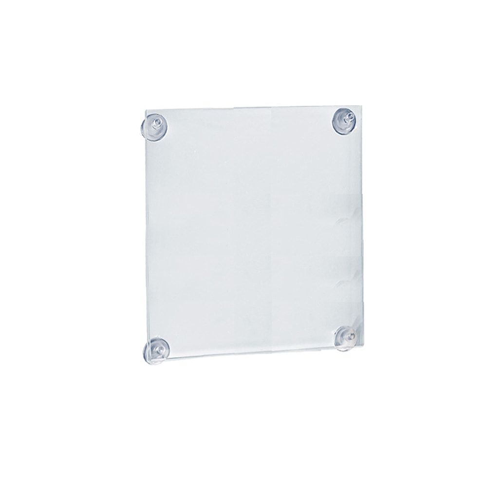 Azar Displays Clear Acrylic Window/Door Sign Holder Frame with Suction Cups, 8.5inW x 14inH, Clear, Pack Of 2 MPN:106606