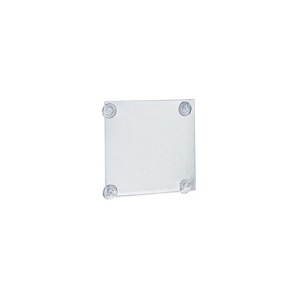Azar Displays Vertical/Horizontal Sign Frames With Suction Cups, 5 1/2in x 8 1/2in, Clear, Pack Of 2 MPN:106626