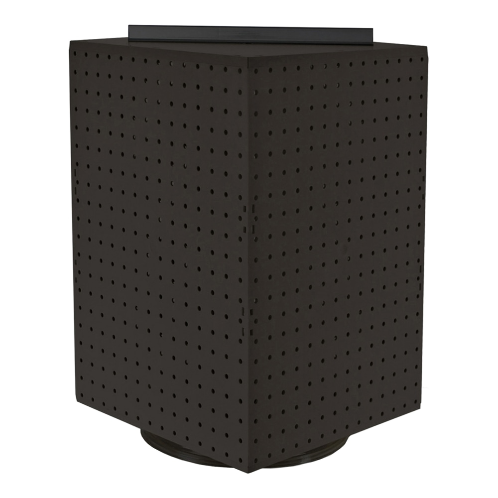 Azar Displays 4-Sided Revolving Pegboard Tabletop Display, 20inH x 14inW x 14inD, Black MPN:701414-BLK