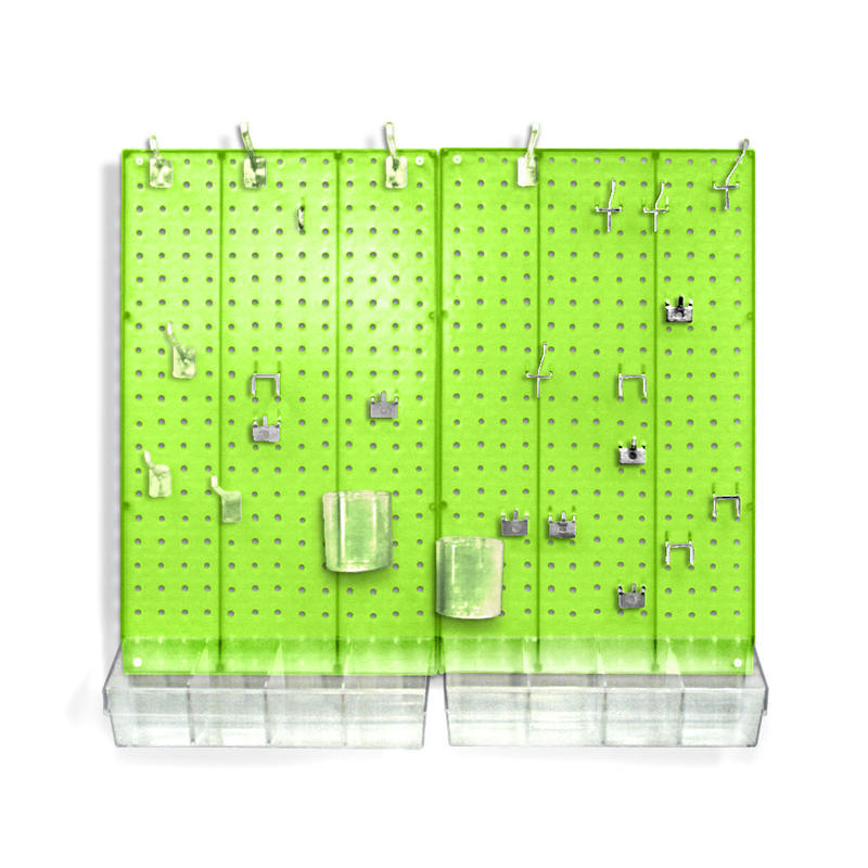 Azar Displays 70-Piece Pegboard Organizer Kit, Green MPN:900945-GRE