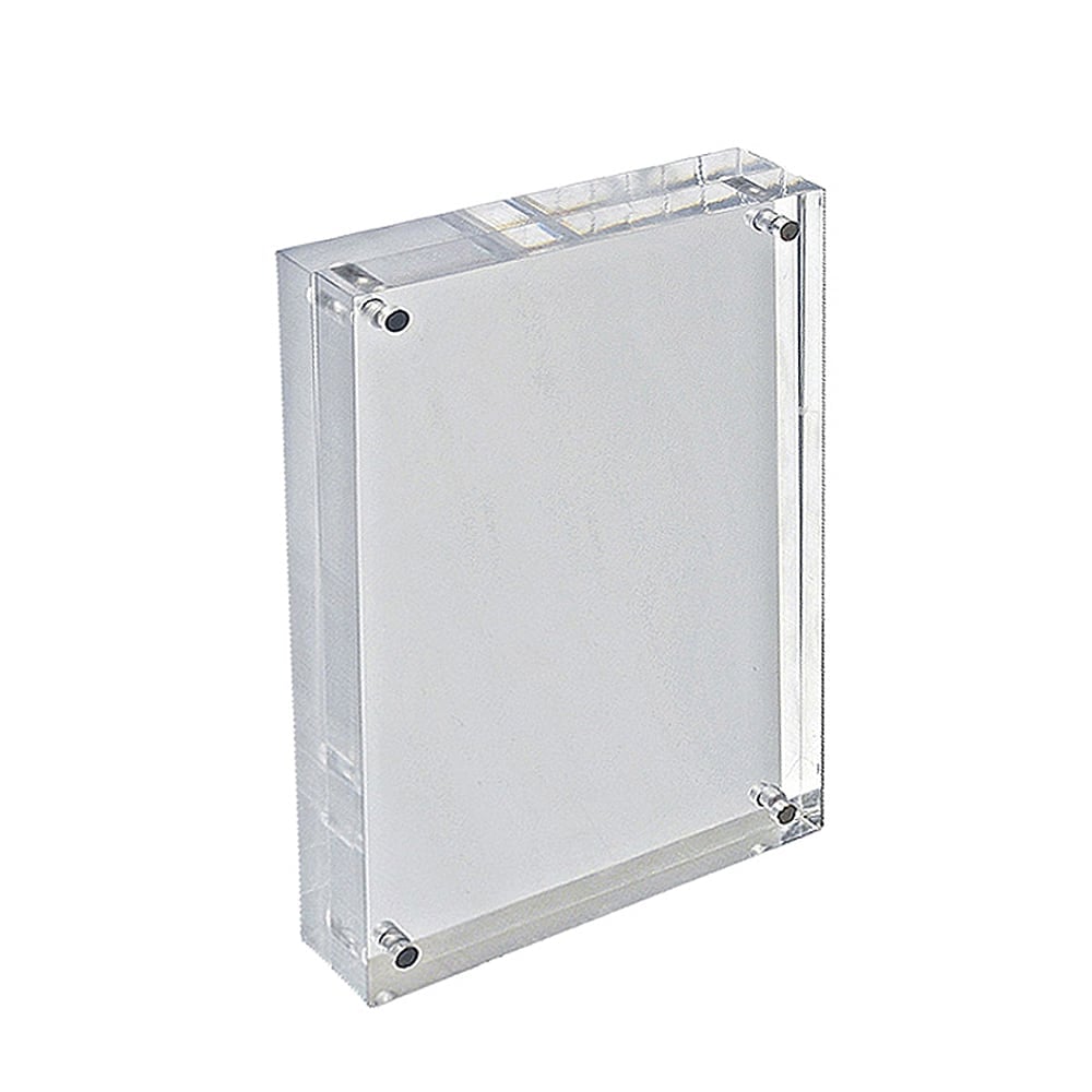 Azar Displays Acrylic Vertical/Horizontal Block Frame, 8 1/2in x 5 1/2in, Clear MPN:104435