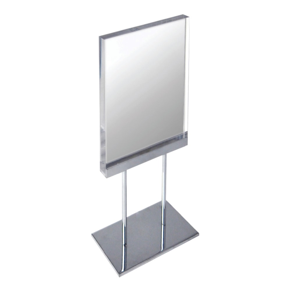 Azar Displays Elite Series Acrylic Vertical Block Countertop Sign Holder, 11inH x 8-1/2inW, Clear MPN:104563