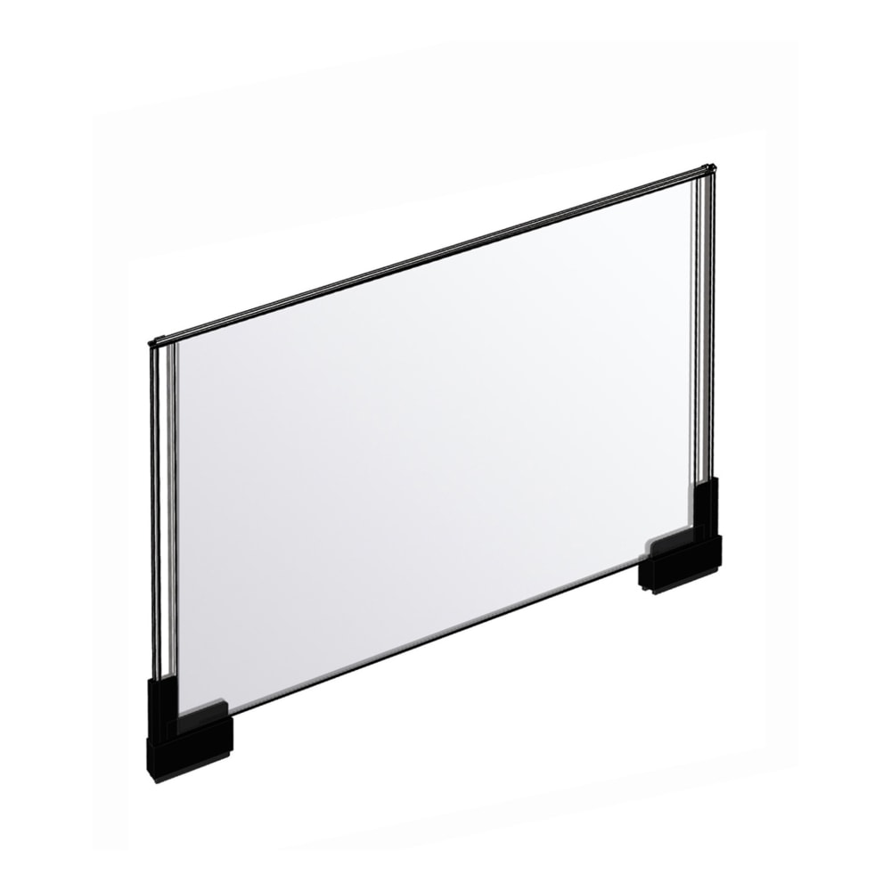 Azar Displays Acrylic Horizontal 2-Sided Magnetic Boot Sign Holders, 11inH x 17inW x 1/4inD, Clear, Pack Of 2 Sign Holders MPN:109908