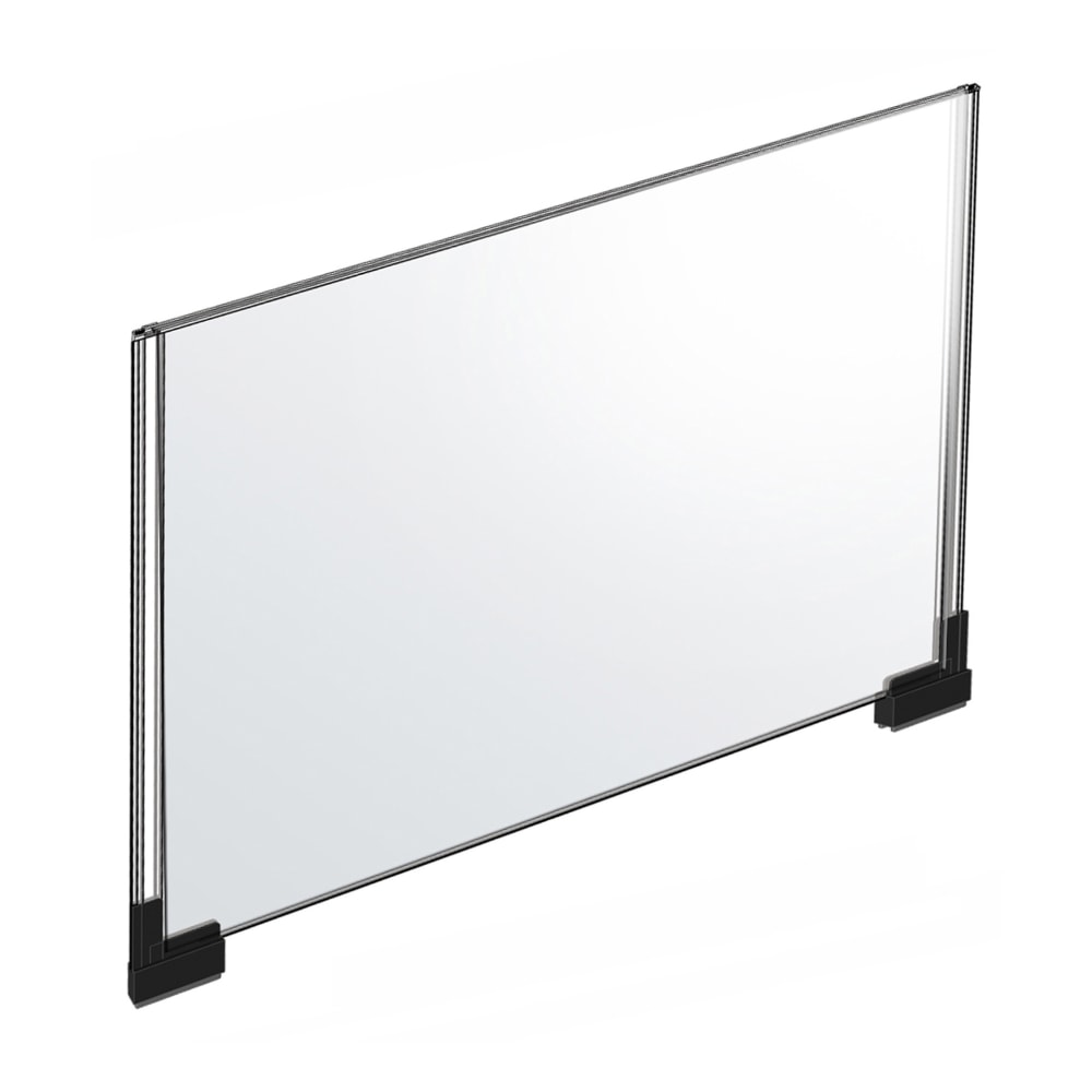 Azar Displays Acrylic Horizontal 2-Sided Magnetic Boot Sign Holders, 17inH x 22inW x 1/4inD, Clear, Pack Of 2 Sign Holders MPN:109912