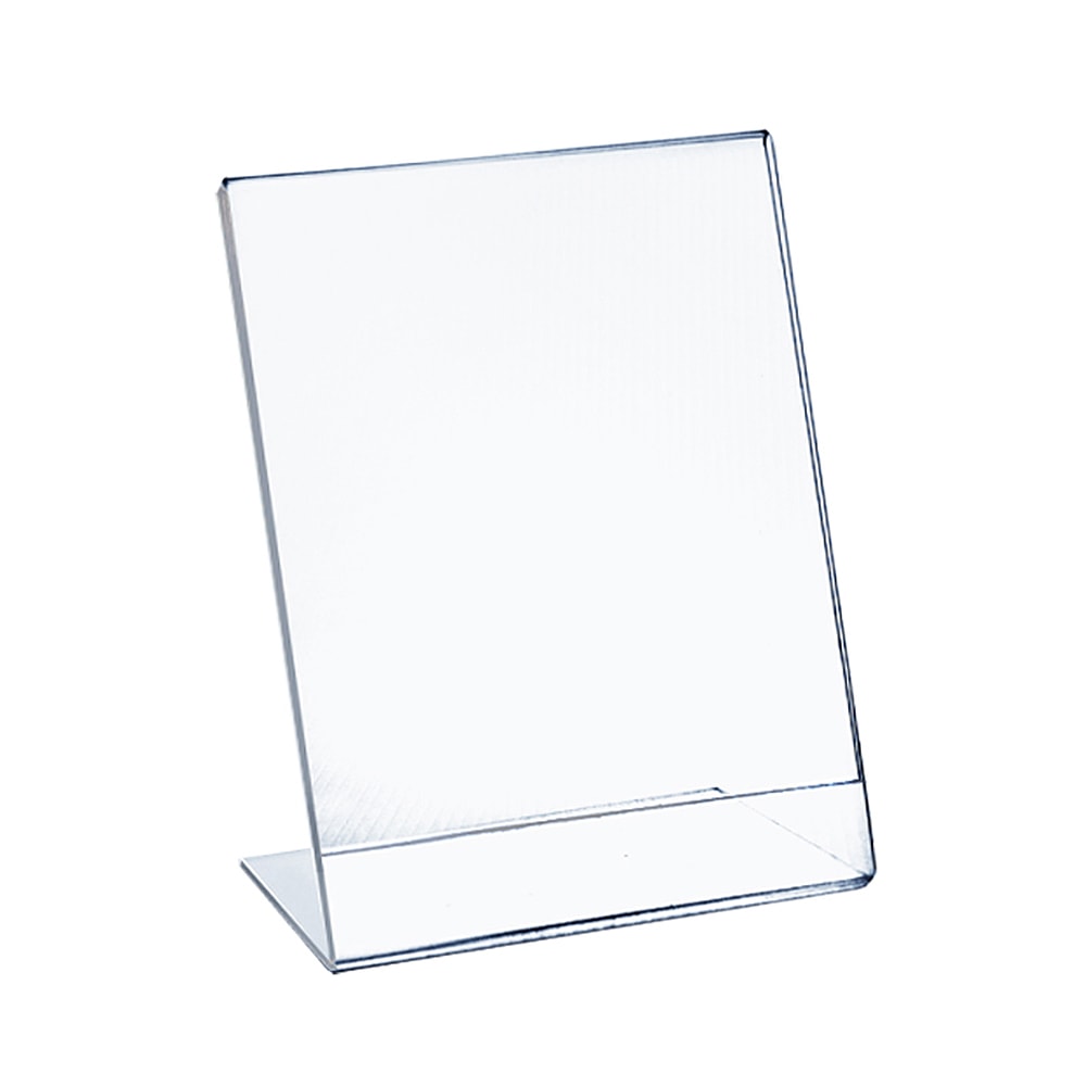 Azar Displays Acrylic L-Shaped Sign Holders, 17in x 11in, Clear, Pack Of 10 MPN:112708