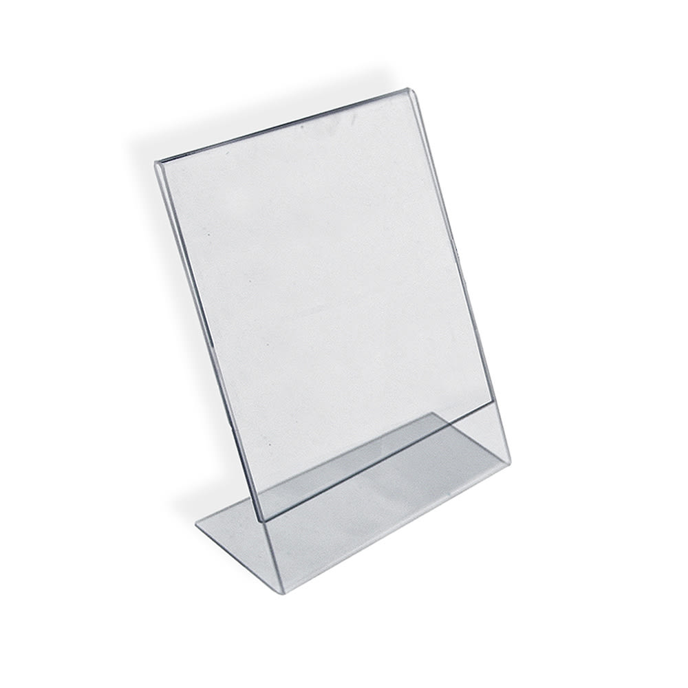 Azar Displays Acrylic L-Shaped Sign Holders, 14in x 11in, Clear, Pack Of 10 MPN:112710
