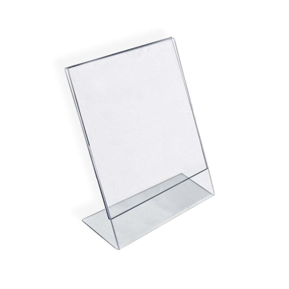 Azar Displays Acrylic L-Shaped Sign Holders, 11in x 8 1/2in, Clear, Pack Of 10 MPN:112714