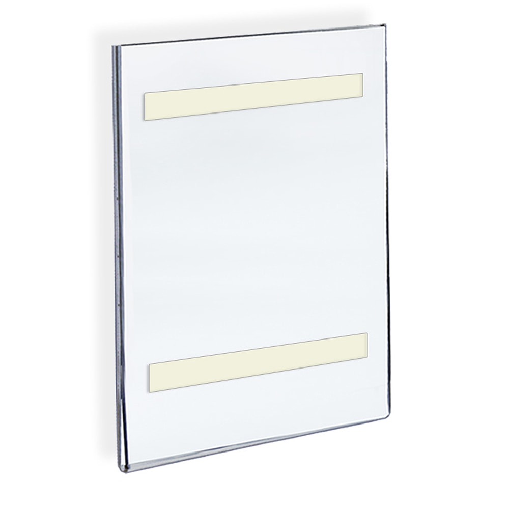 Azar Displays Acrylic Sign Holders With Adhesive Tape, 14in x 8 1/2in, Clear, Pack Of 10 MPN:122013