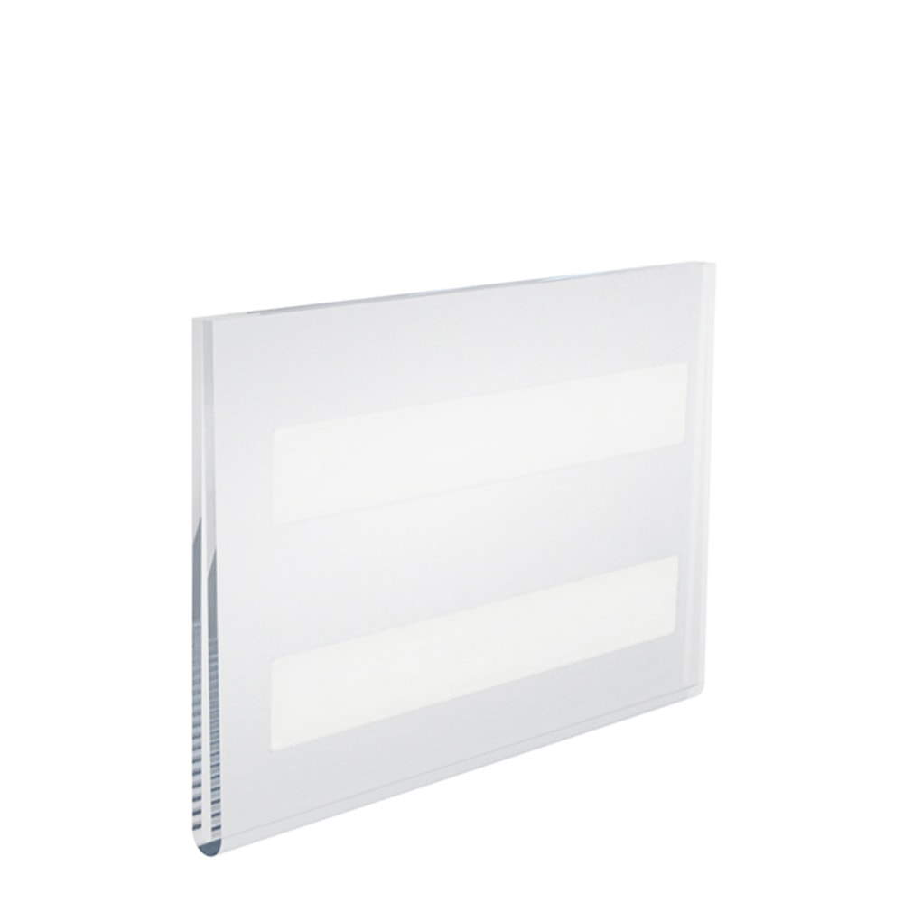 Azar Displays Acrylic Horizontal Wall-Mount U-Frame Sign Holders, 6in x 4in, Clear, Pack Of 10 Sign Holders MPN:122014