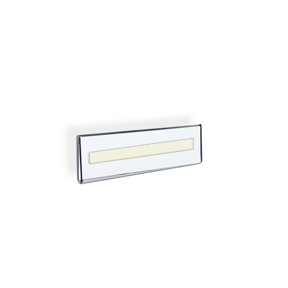 Azar Displays Acrylic Sign Holders With Adhesive Tape, 2 1/2in x 5 1/2in, Clear, Pack Of 10 MPN:122015