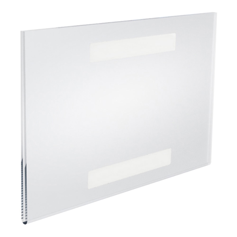 Azar Displays Acrylic Horizontal U-Frame Sign Holders, 7in x 11in, Clear, Pack Of 10 Sign Holders MPN:122017